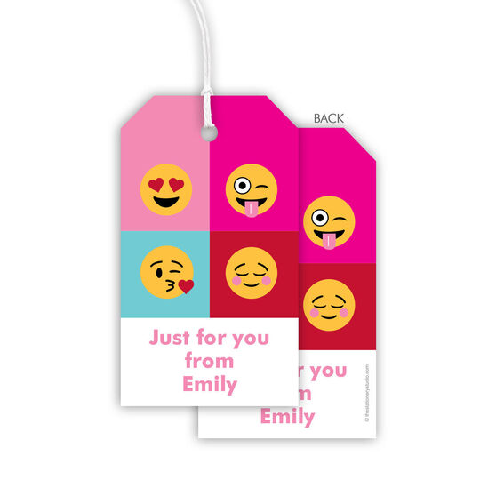 Warhol Emoji Hanging Gift Tags